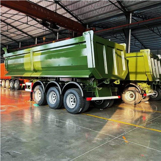 Good Price Customized U Shape 40 Cubic 3 Axles 4 Axles End Unload Hydraulic Tipper Rear Dump Semi Trailer for Truck